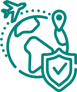 Icon zur Symbolisierung des Themas „Auslandsreiseversicherung“