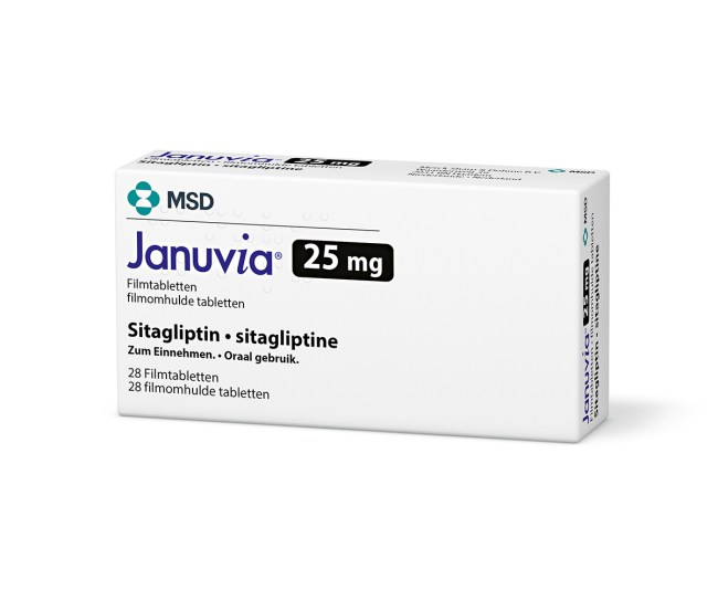 Verpackung des Arzneimittels Januvia® (Sitagliptin)