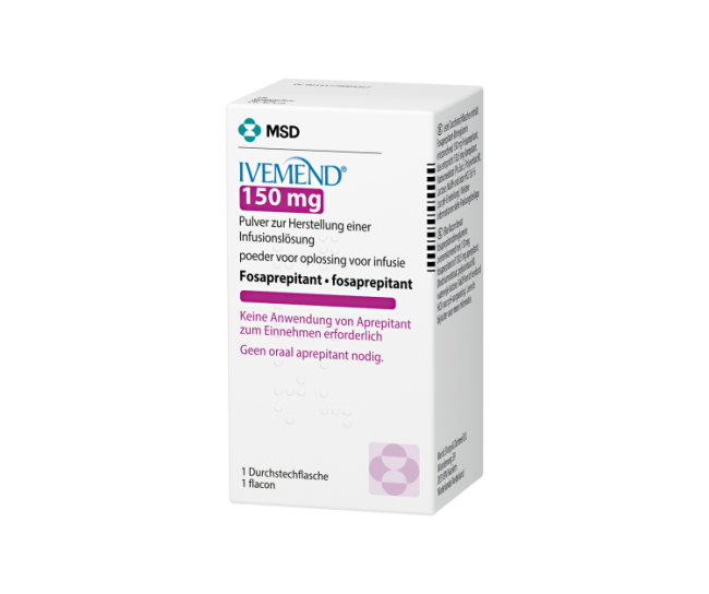 Verpackung des Arzneimittels IVEMEND® (Fosaprepitant)