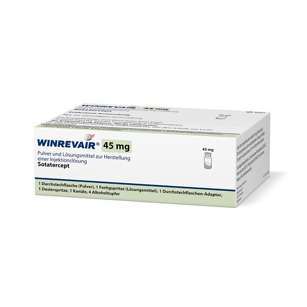 Verpackung des Arzneimittels WIREVAIR® (Sotatercept)